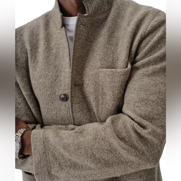 Buck Mason Brown Felted Wool Chore Jacket Small - Picture 5 of 10